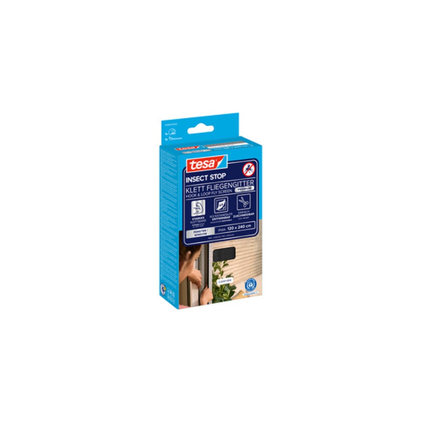 tesa Moustiquaire INSECT STOP pour fenêtres, 1,20 x 2,40 m