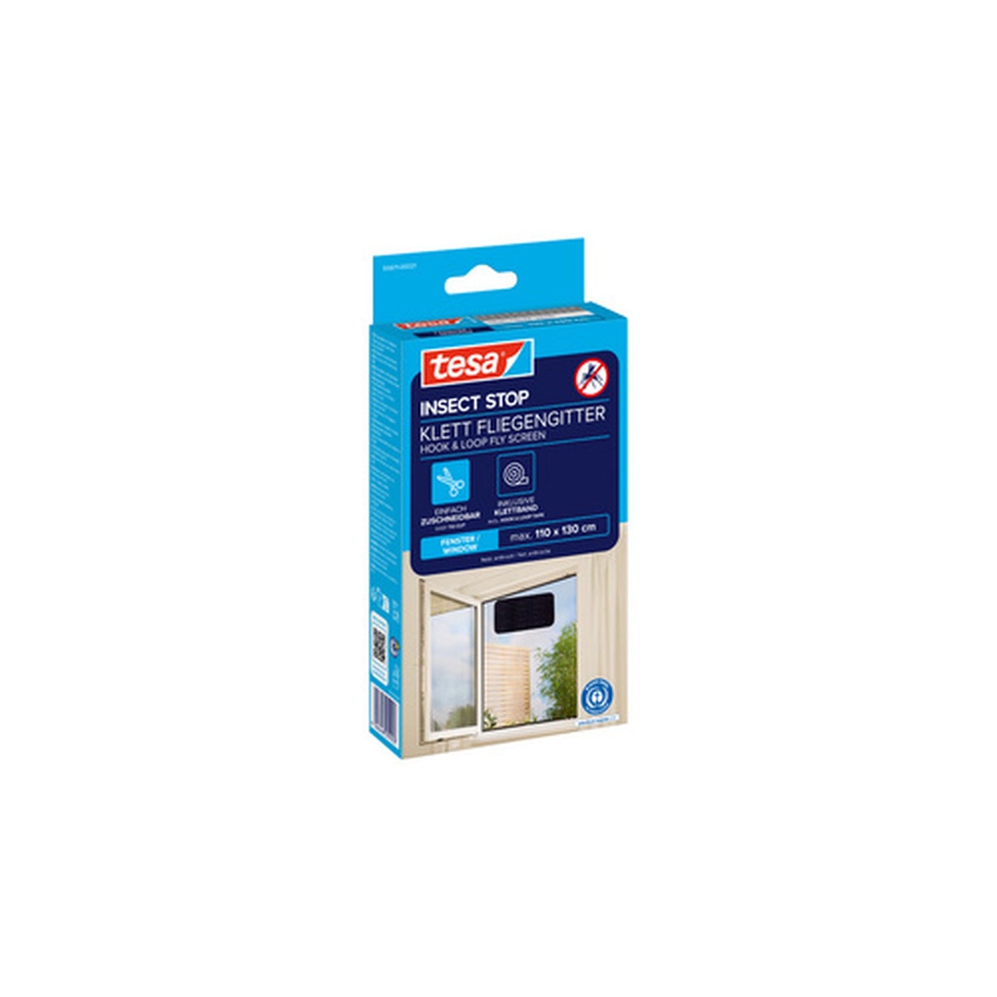 tesa Moustiquaire INSECT STOP pour fenêtre, 1,00 m x 1,00 m