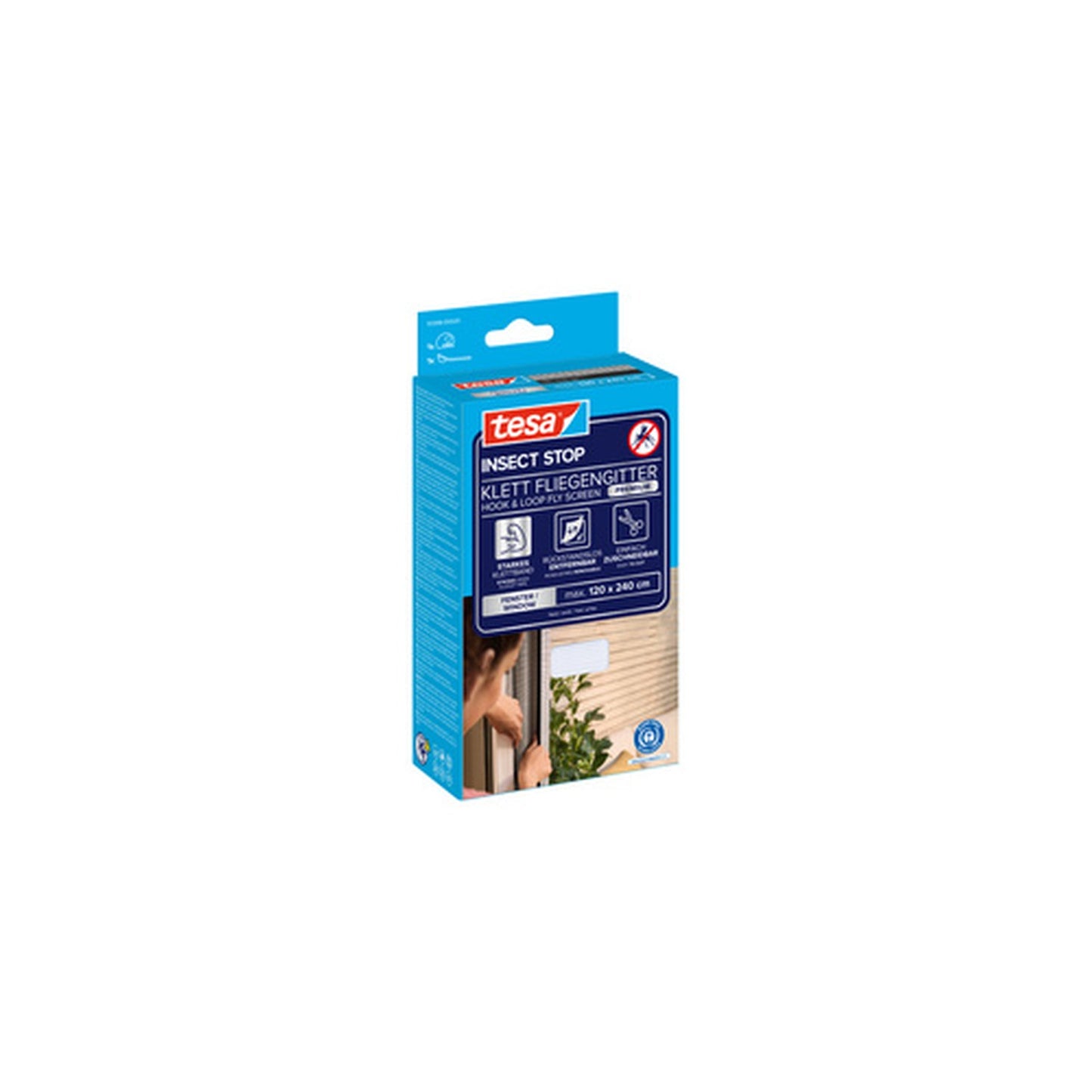 tesa Moustiquaire INSECT STOP pour fenêtres, 1,20 x 2,40 m