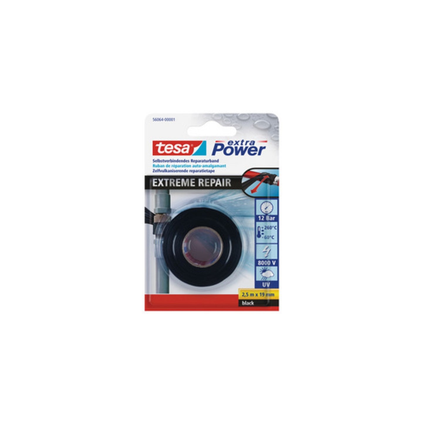 tesa Ruban de réparation "Extreme Repair Tape", 19 mm x 2,5m