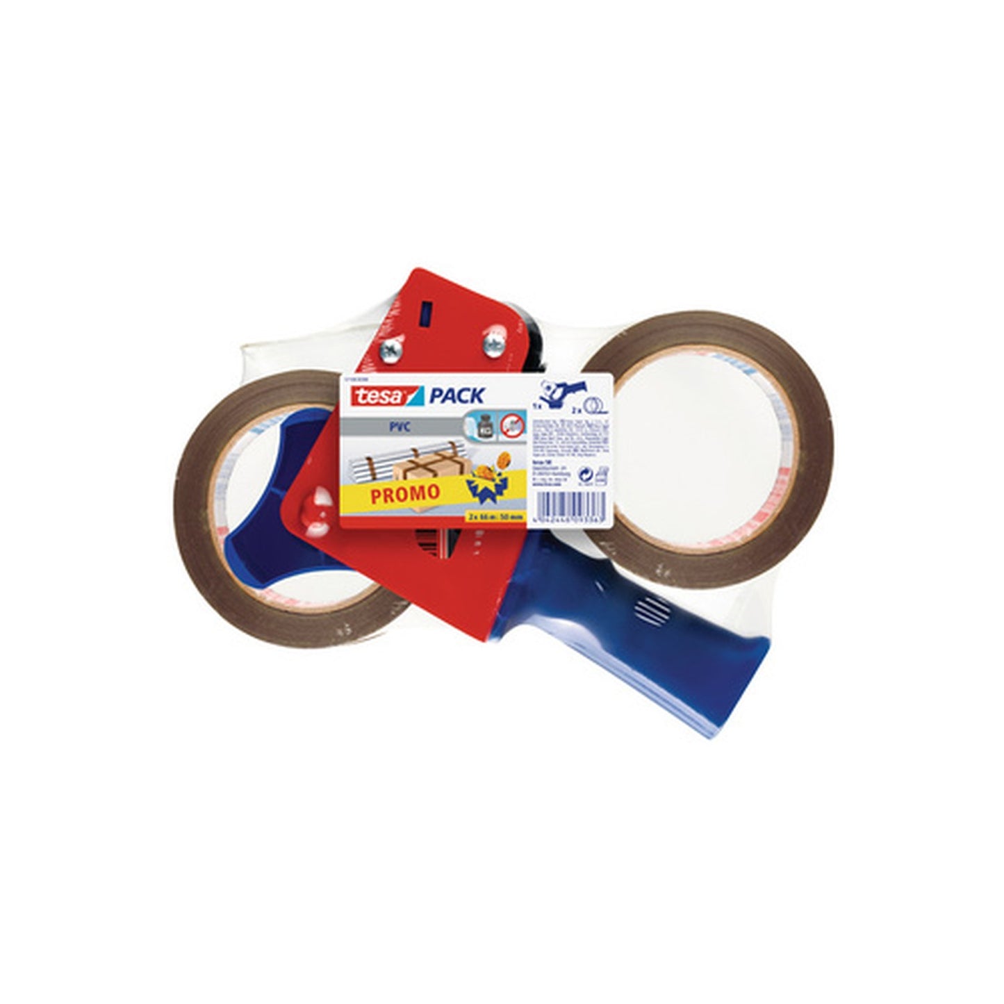 tesapack Kit économique dévidoir & ruban adhésif d'emballage