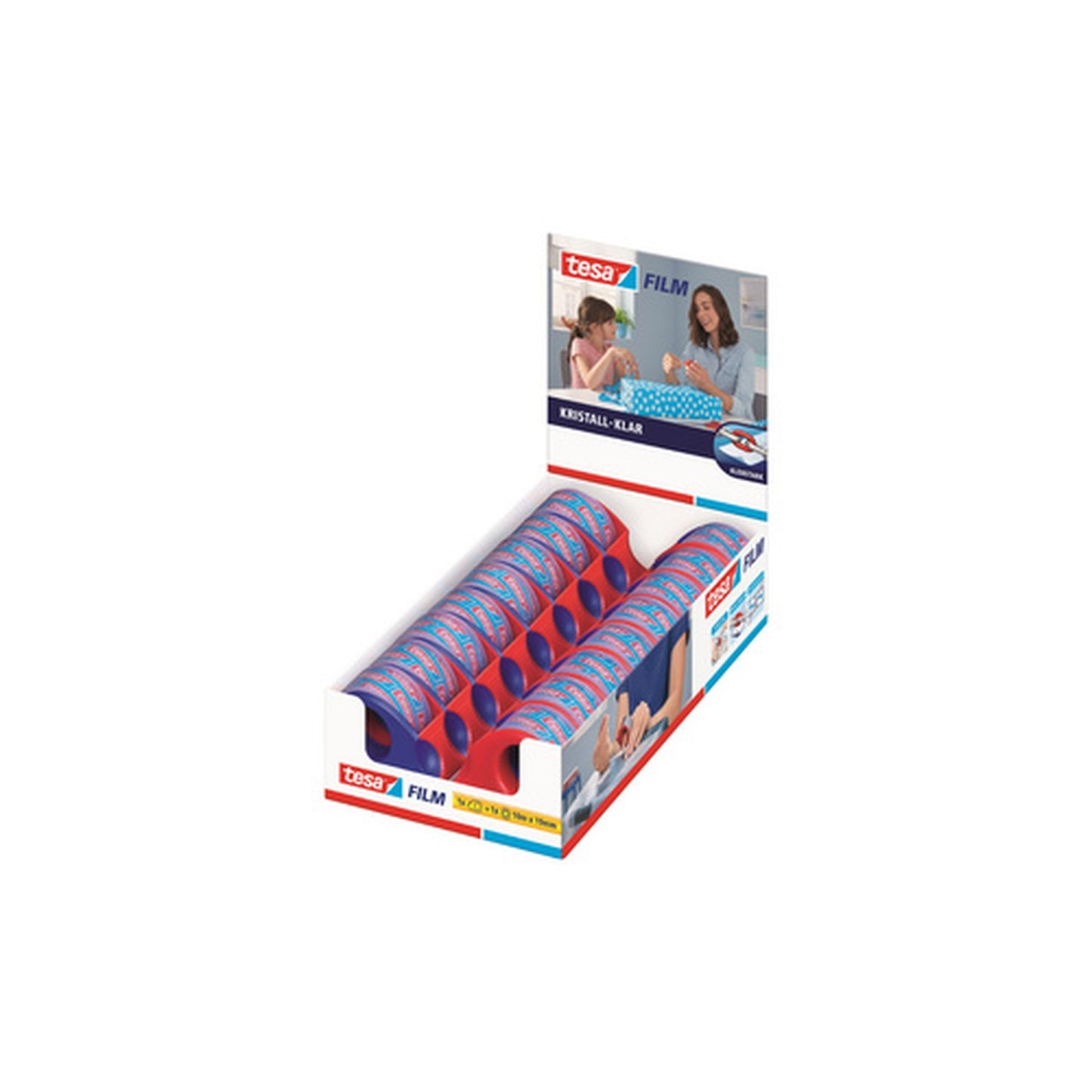 tesa Mini dévidoir avec tesa Film, présentoir de comptoir x16