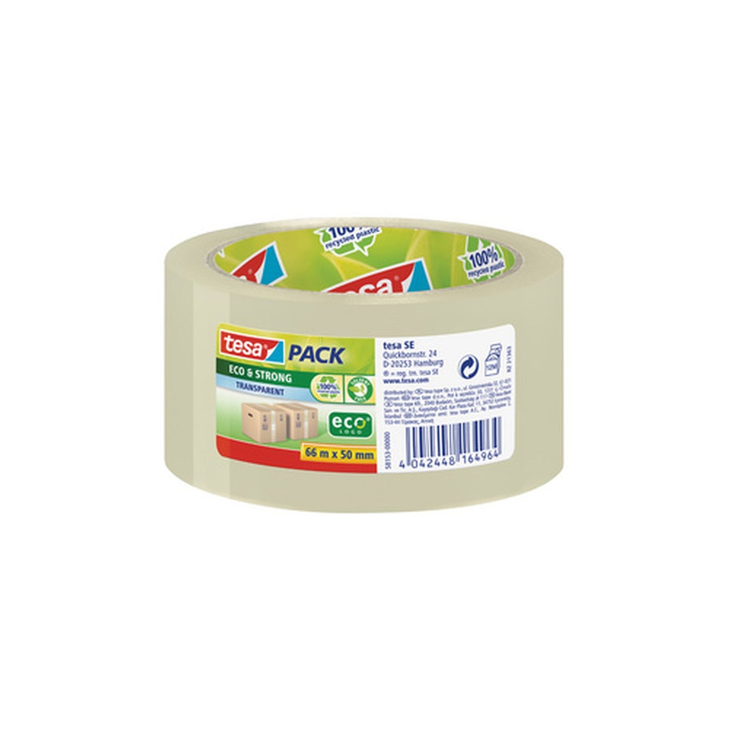 tesa tesapack Ruban adhésif Eco & Strong, 50 mm x 66m