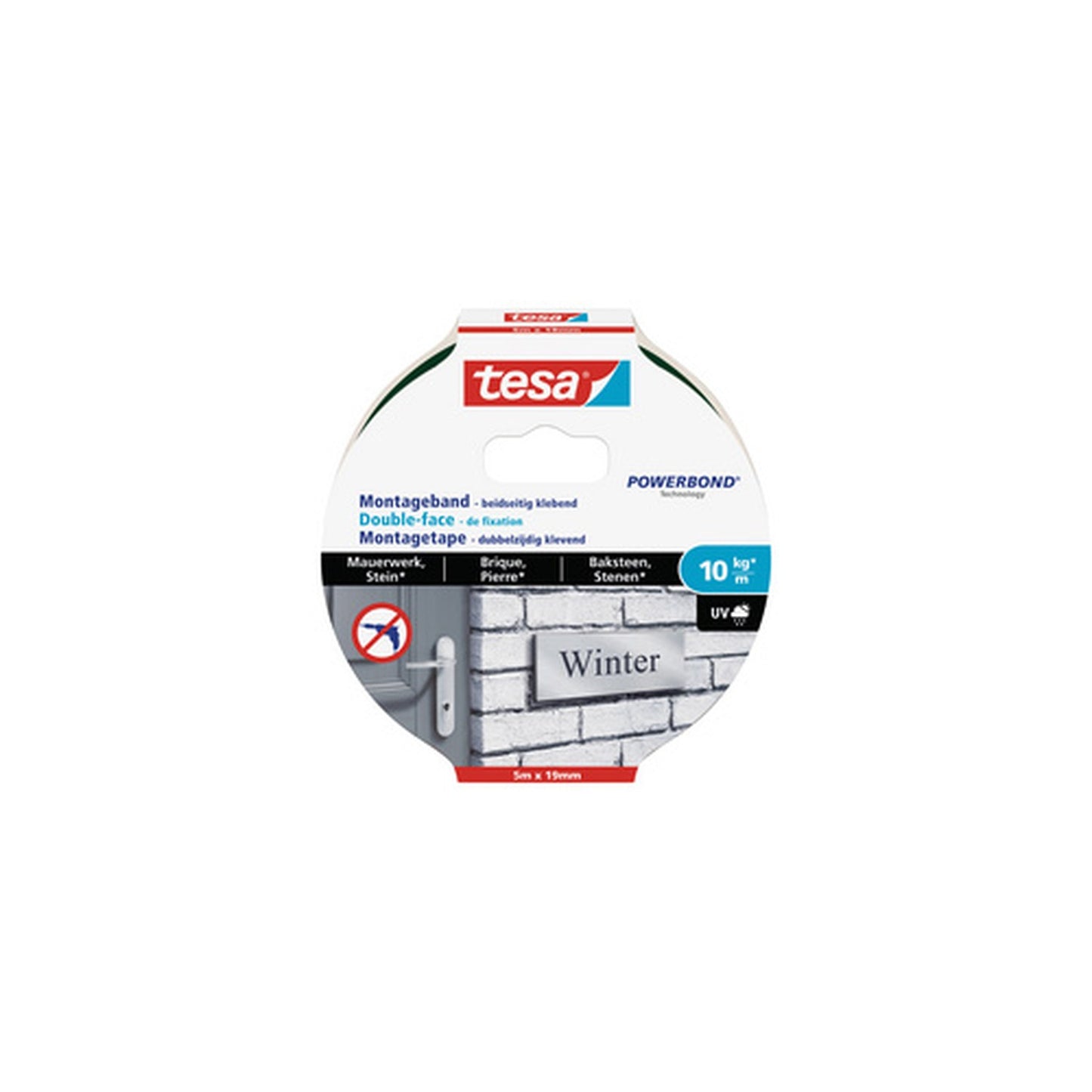 tesa Powerbond Adhésif double face de montage pour brique