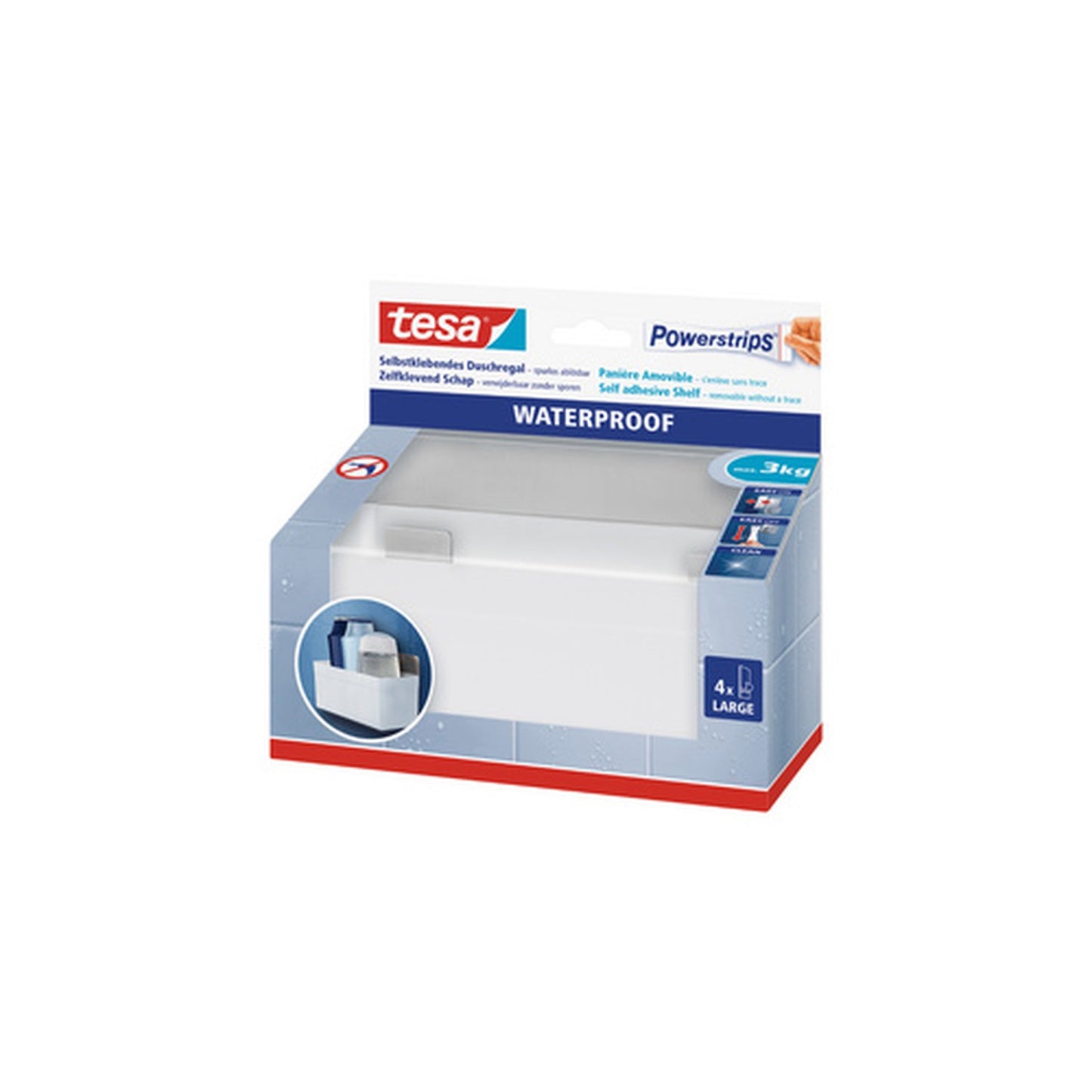 tesa Powerstrips Corbeille de rangement WATERPROOF Zoom