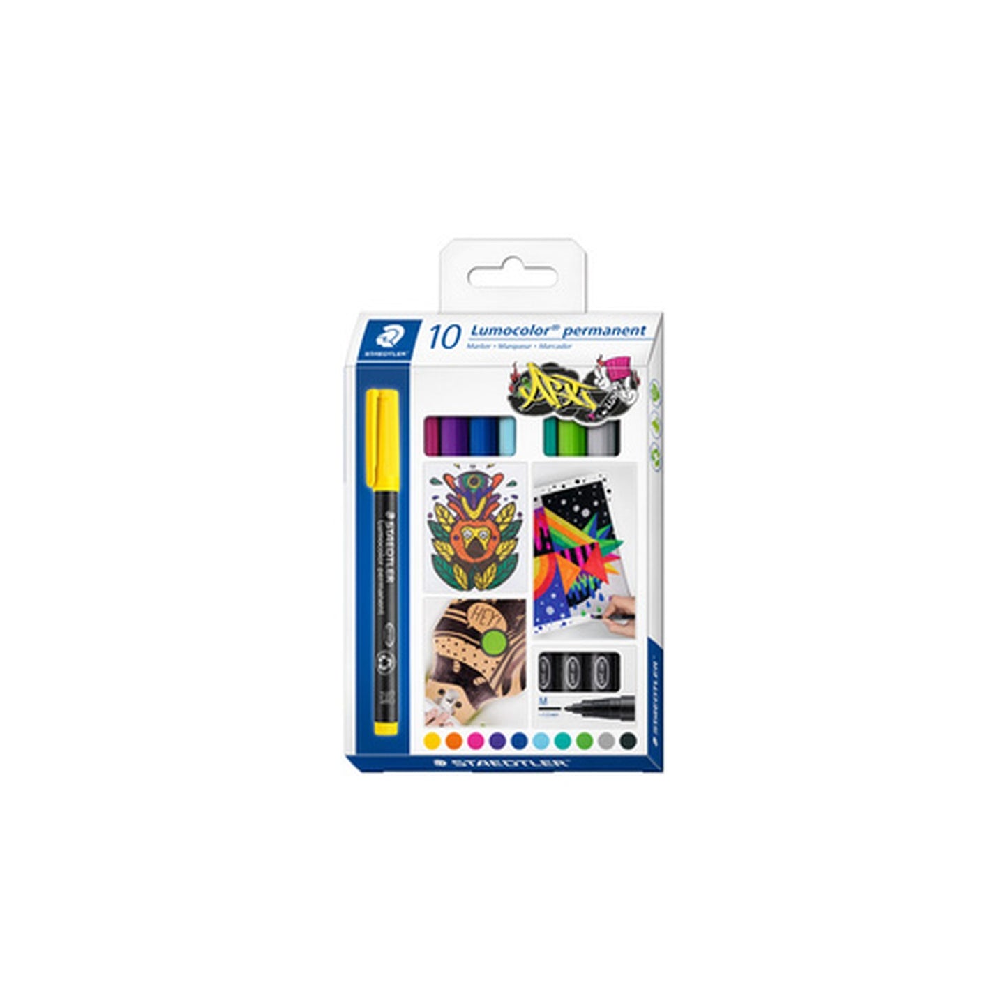STAEDTLER Marqueur permanent 317M Lumocolor, étui de 10
