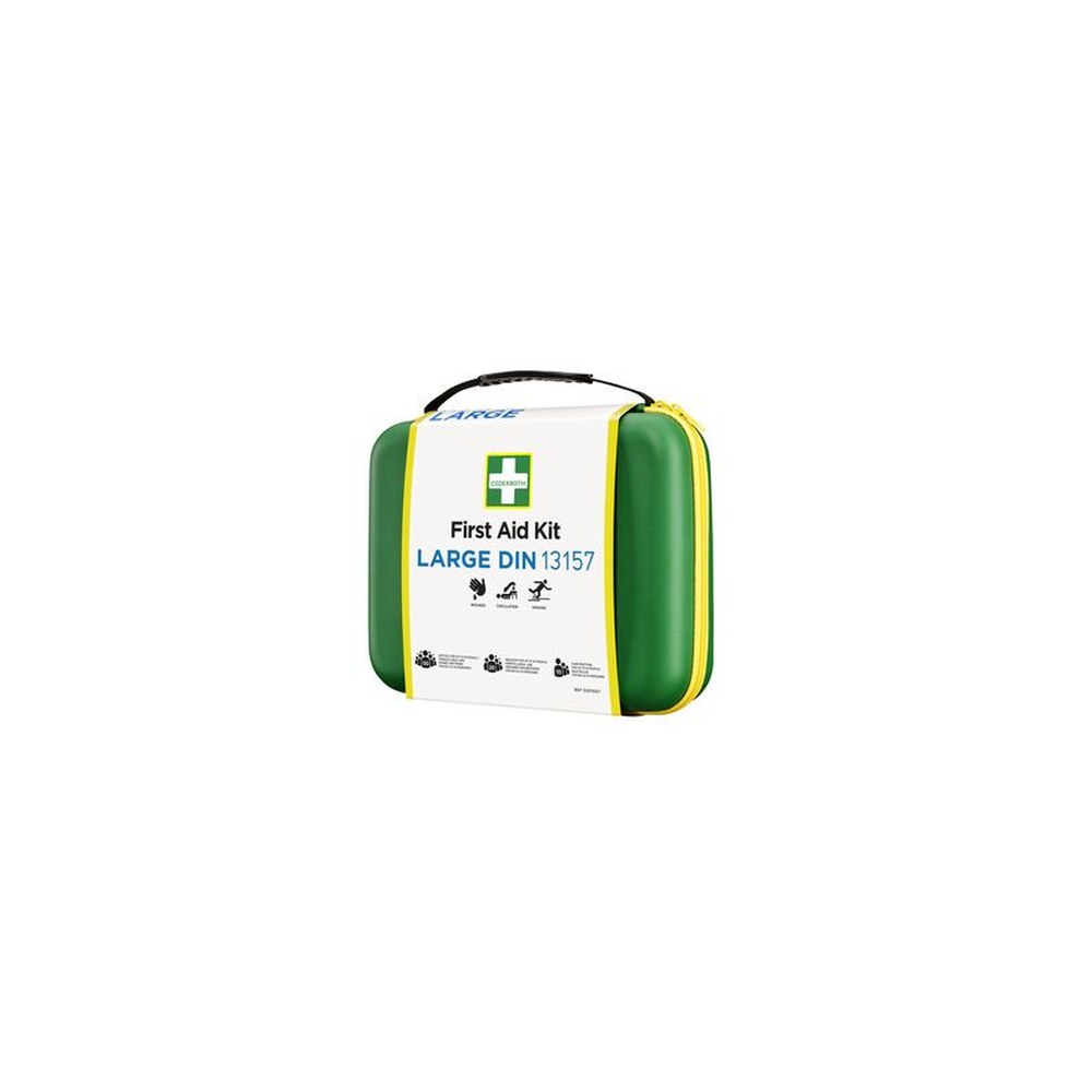 CEDERROTH Kit de premiers secours DIN 13157, mallette