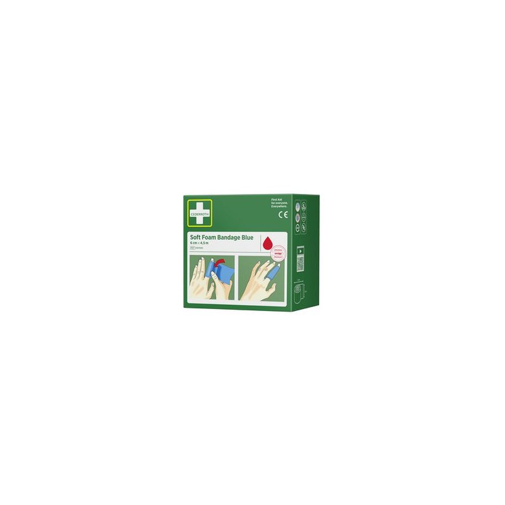 CEDERROTH Pansement "Soft Foam Bandage", bleu