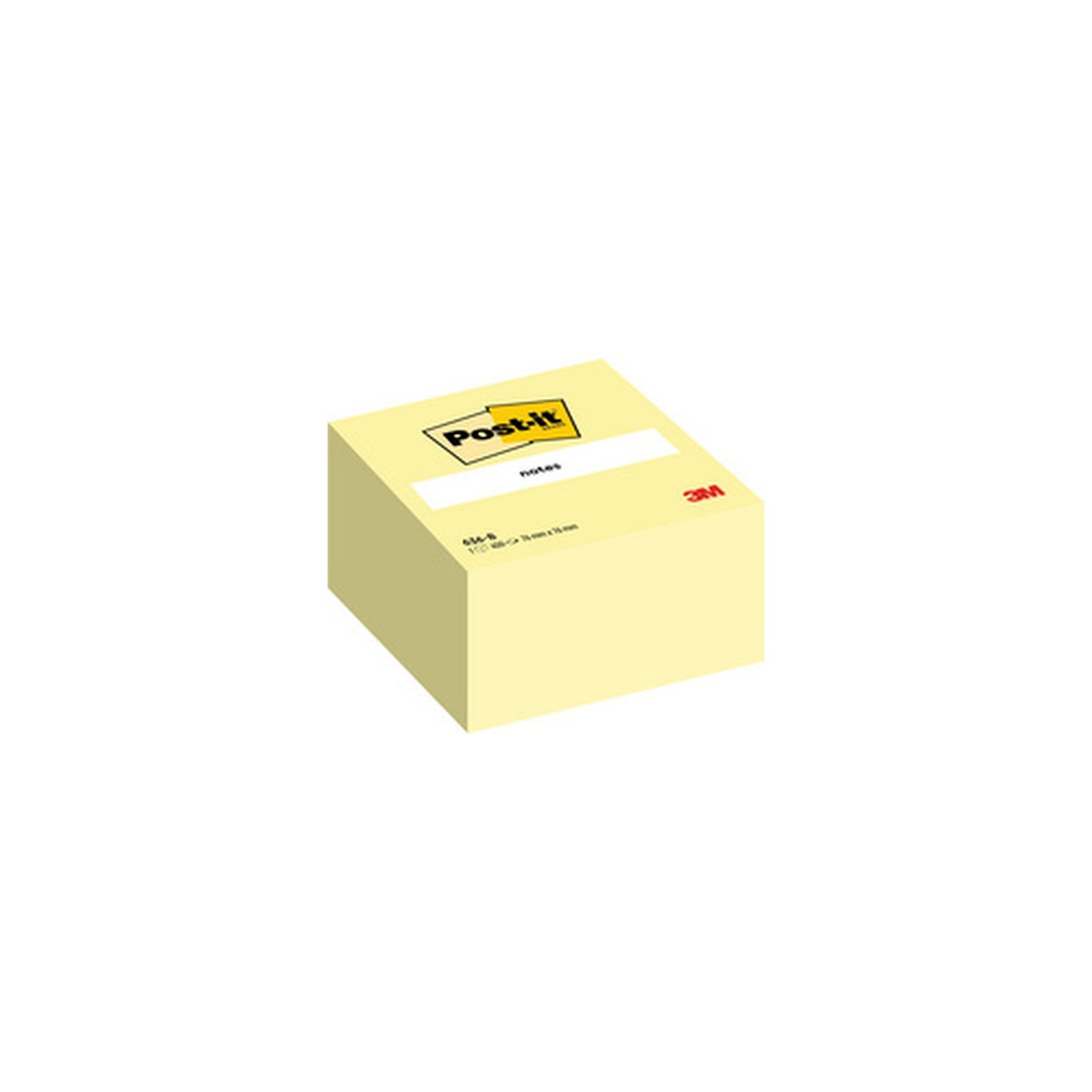 Post-it Bloc-note cube notes, 76 x 76 mm, jaune