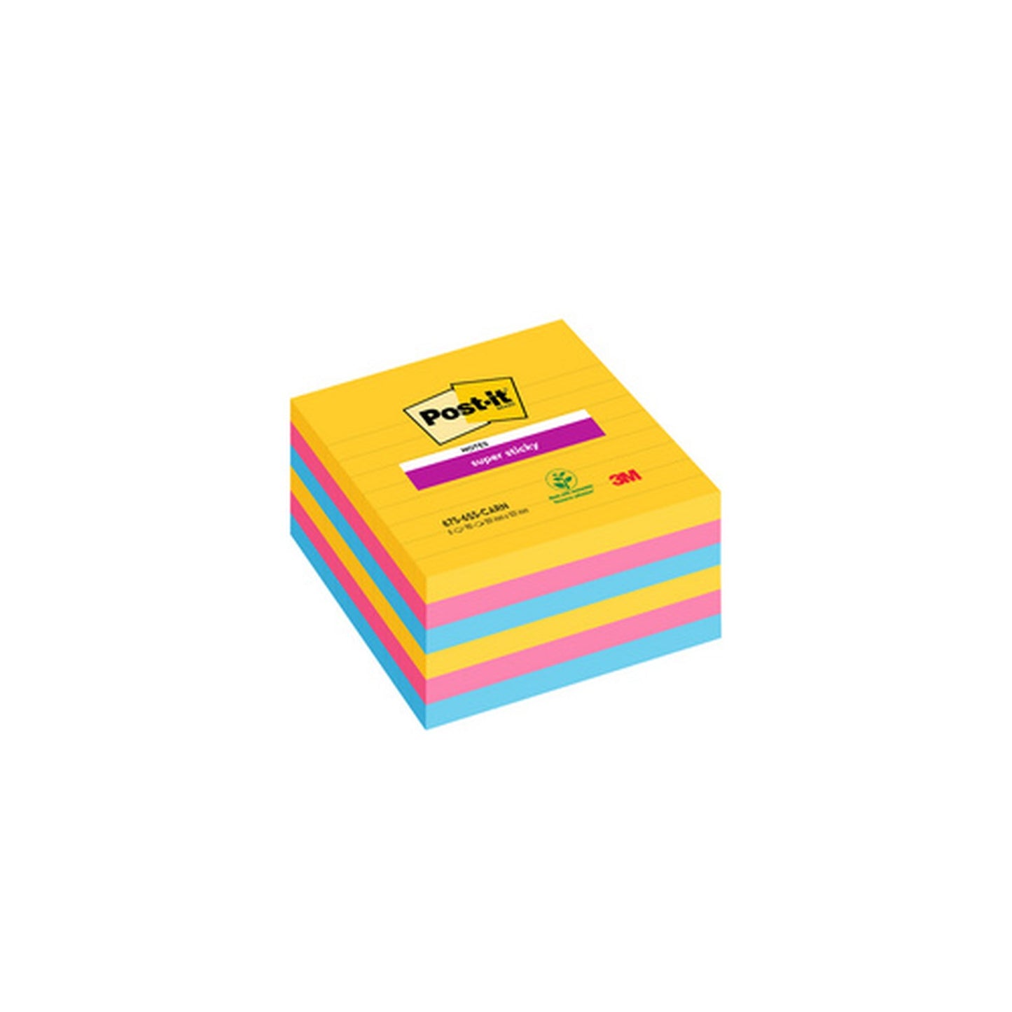 Post-it Bloc note super sticky notes, 101 x 101 mm, ligné