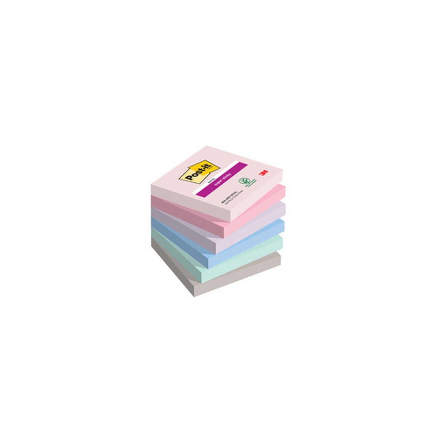 Post-it Bloc-note super sticky notes, 76 x 76 mm, Soulful