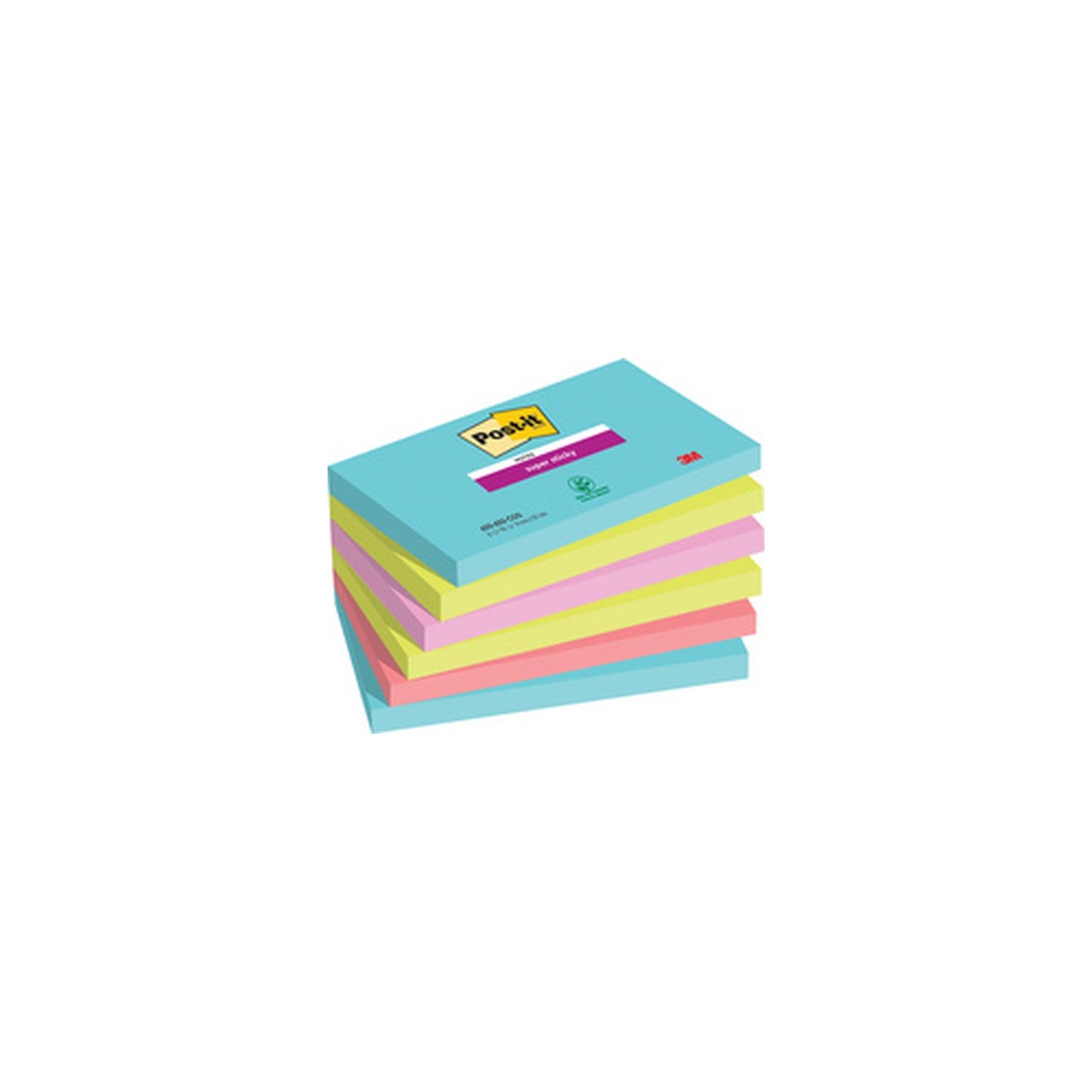 Post-it Bloc-note super sticky notes, 127 x 76 mm, Cosmic