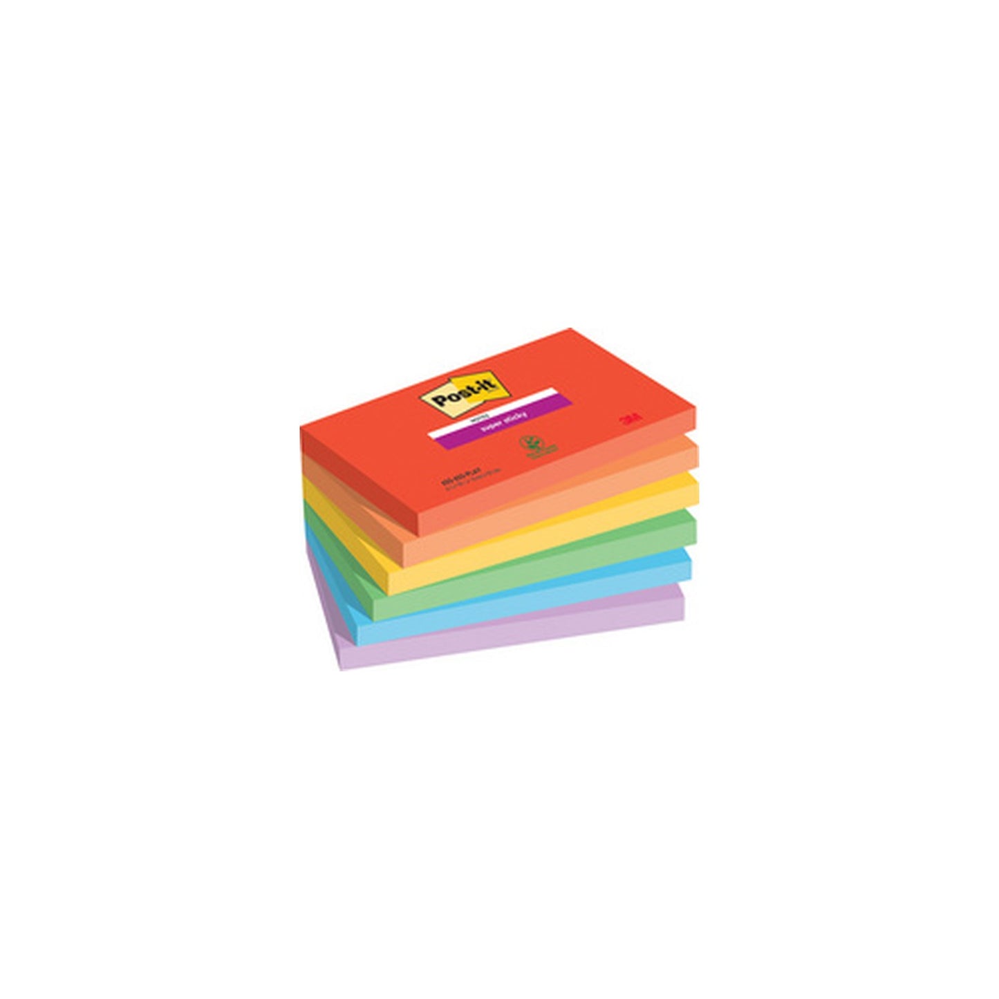 Post-it Bloc-note super sticky notes, 1277 x 76 mm, Playful