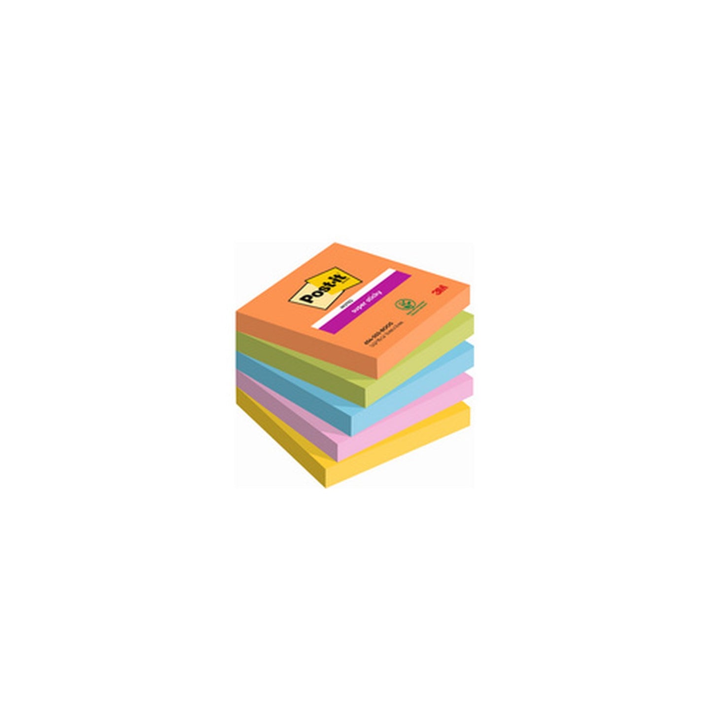 Post-it Bloc-note super sticky notes, 76 x 76 mm, Boost