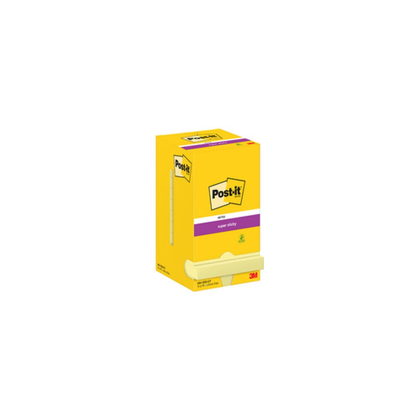 Post-it Bloc-note super sticky notes, 47,6 x 47,6 mm, jaune