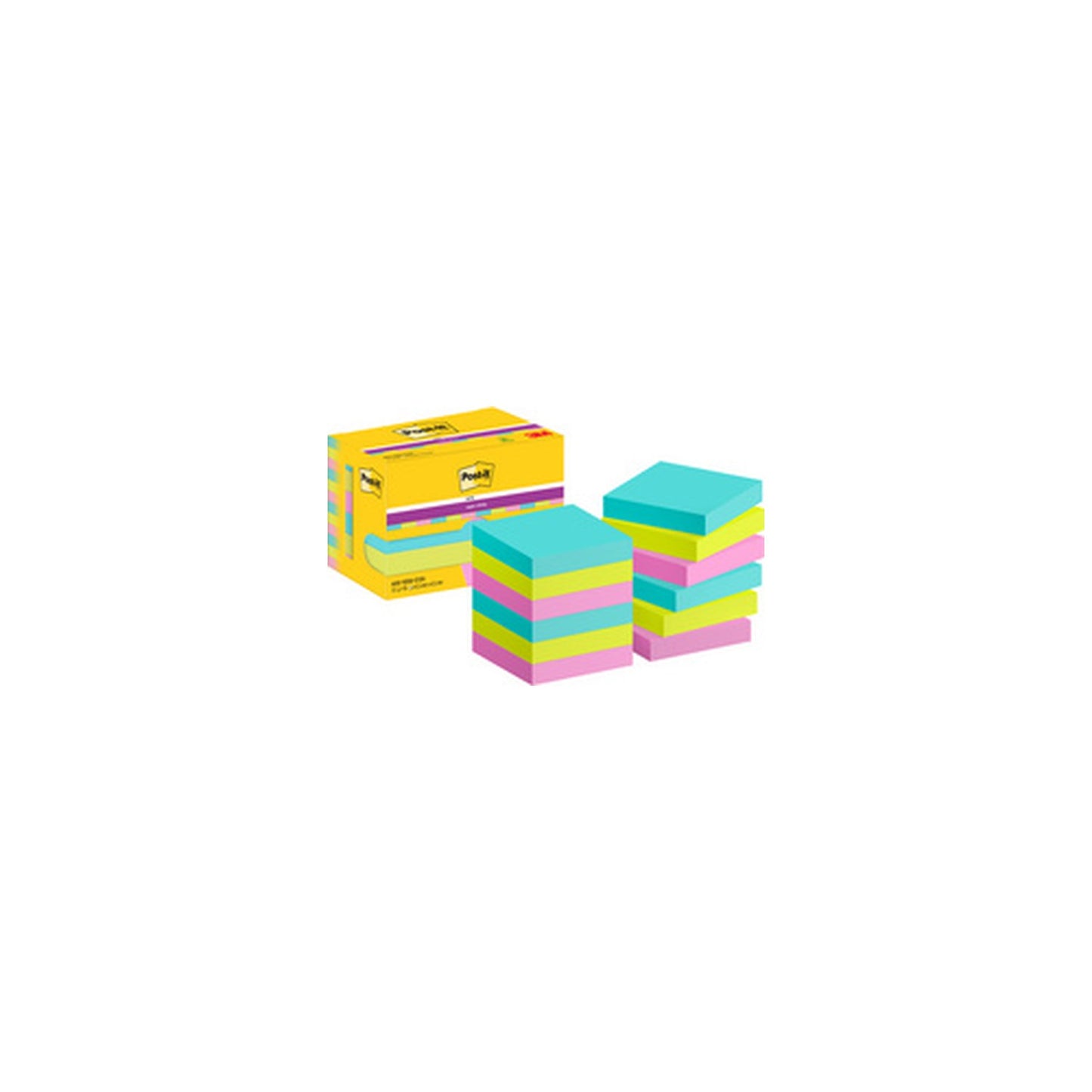 Post-it Bloc-note super sticky notes, 47,6 x 47,6 mm