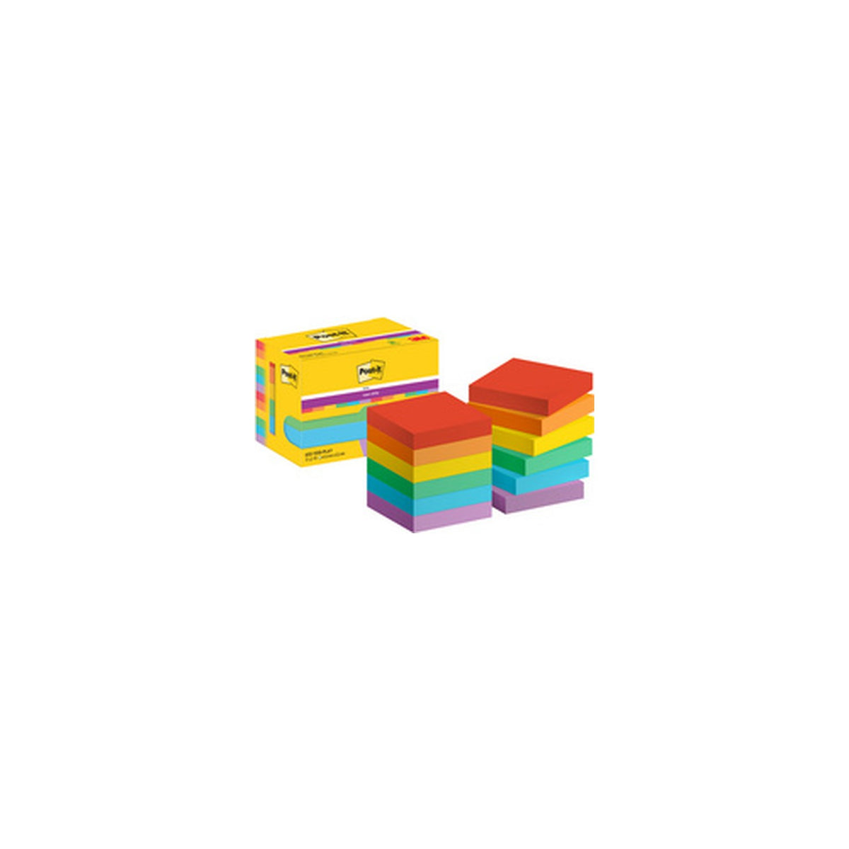 Post-it Bloc-note super sticky notes, 47,6 x 47,6 mm