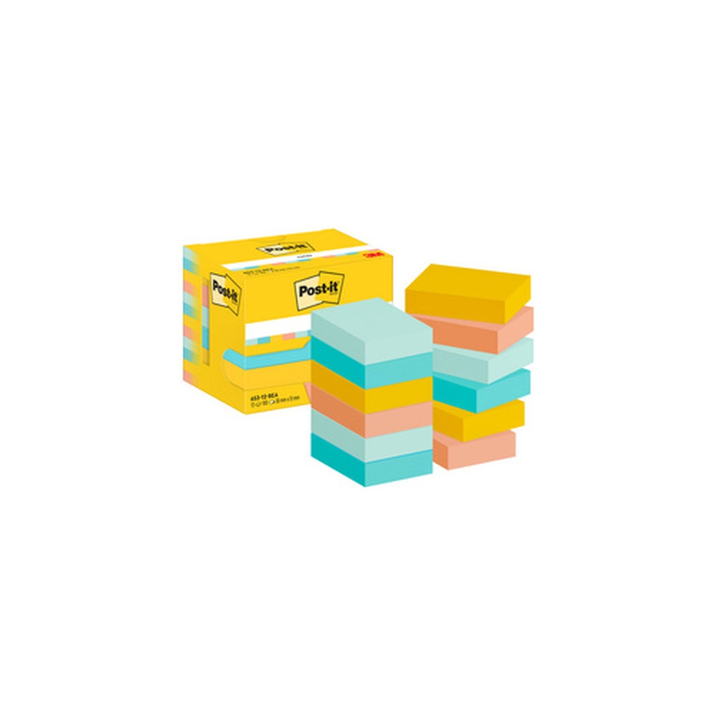 Post-it Bloc-note adhésif, 51 x 38 mm, Beachside Collection