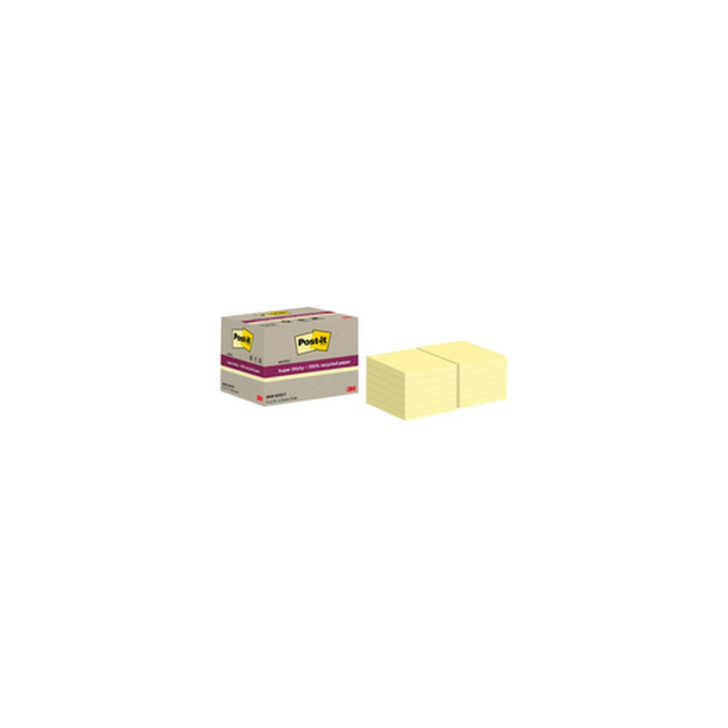 Post-it Bloc-notes super sticky Recycling notes, jaune