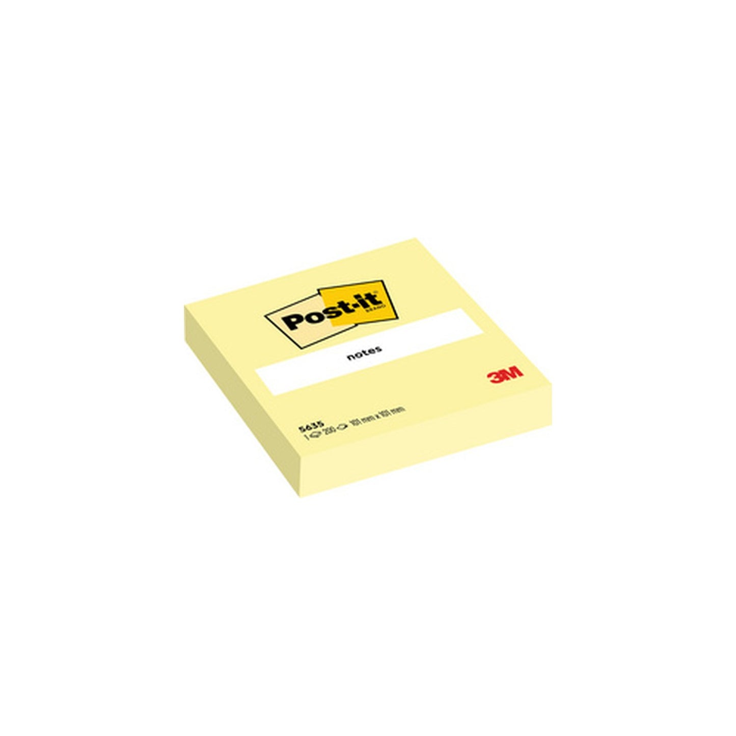 Post-it Bloc-note adhésif XL, 101 x 101 mm, jaune