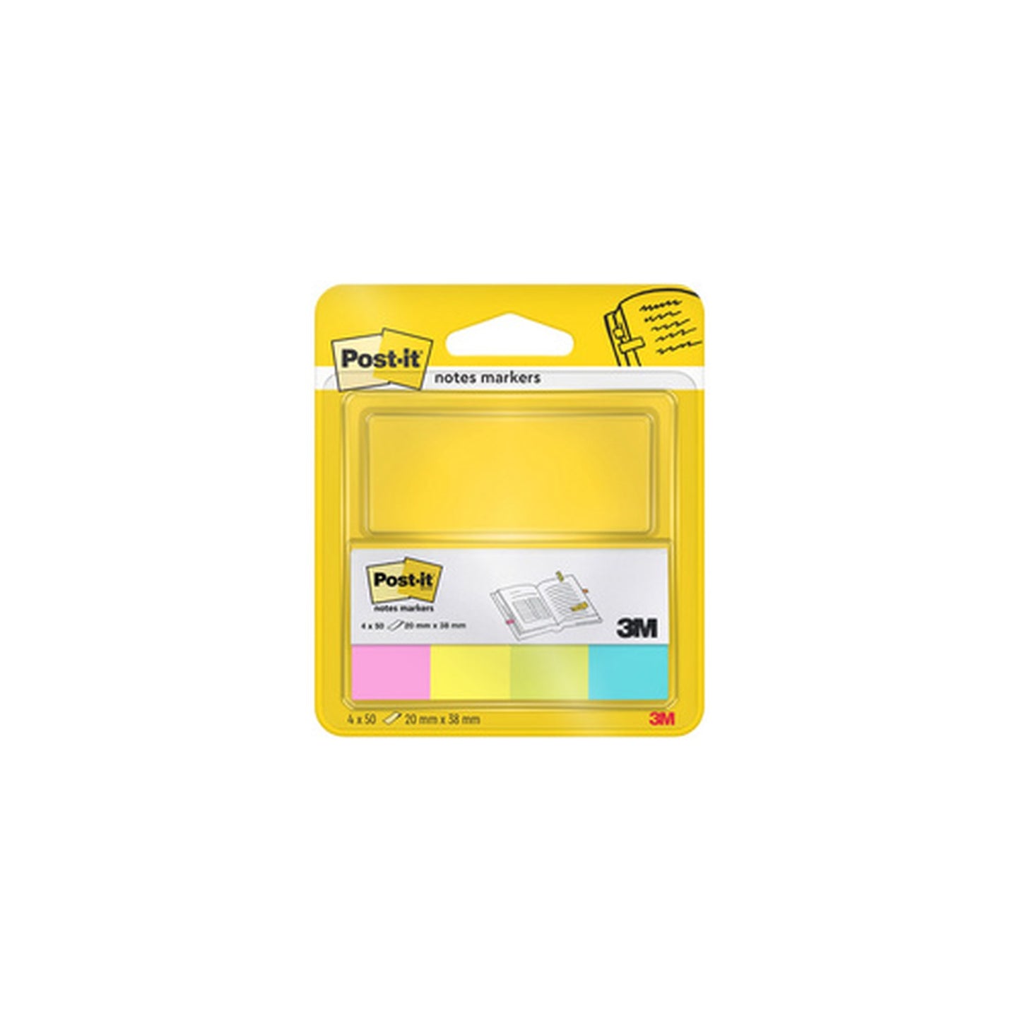 Post-it Marque-page Page Marker, papier, court, fluo