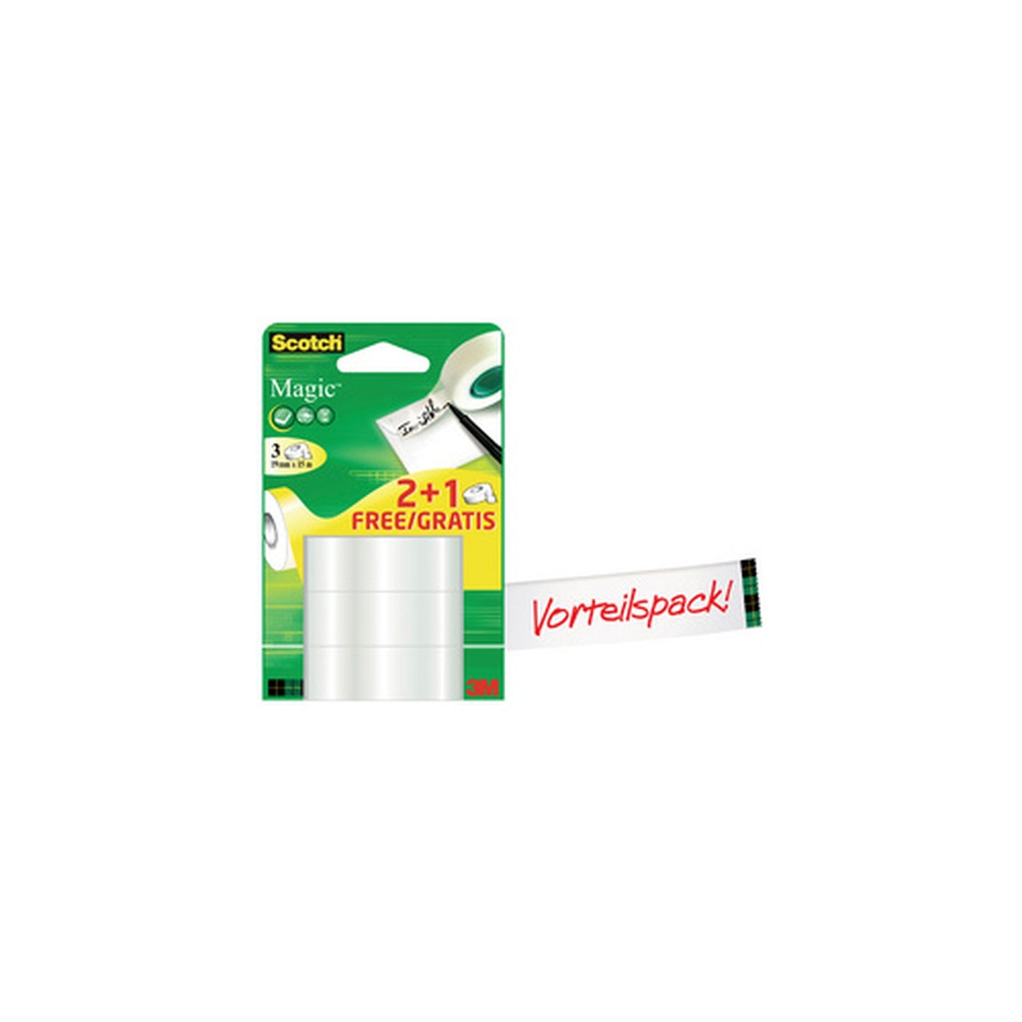 3M Scotch Ruban adhésif Magic 810, pack promo, invisible
