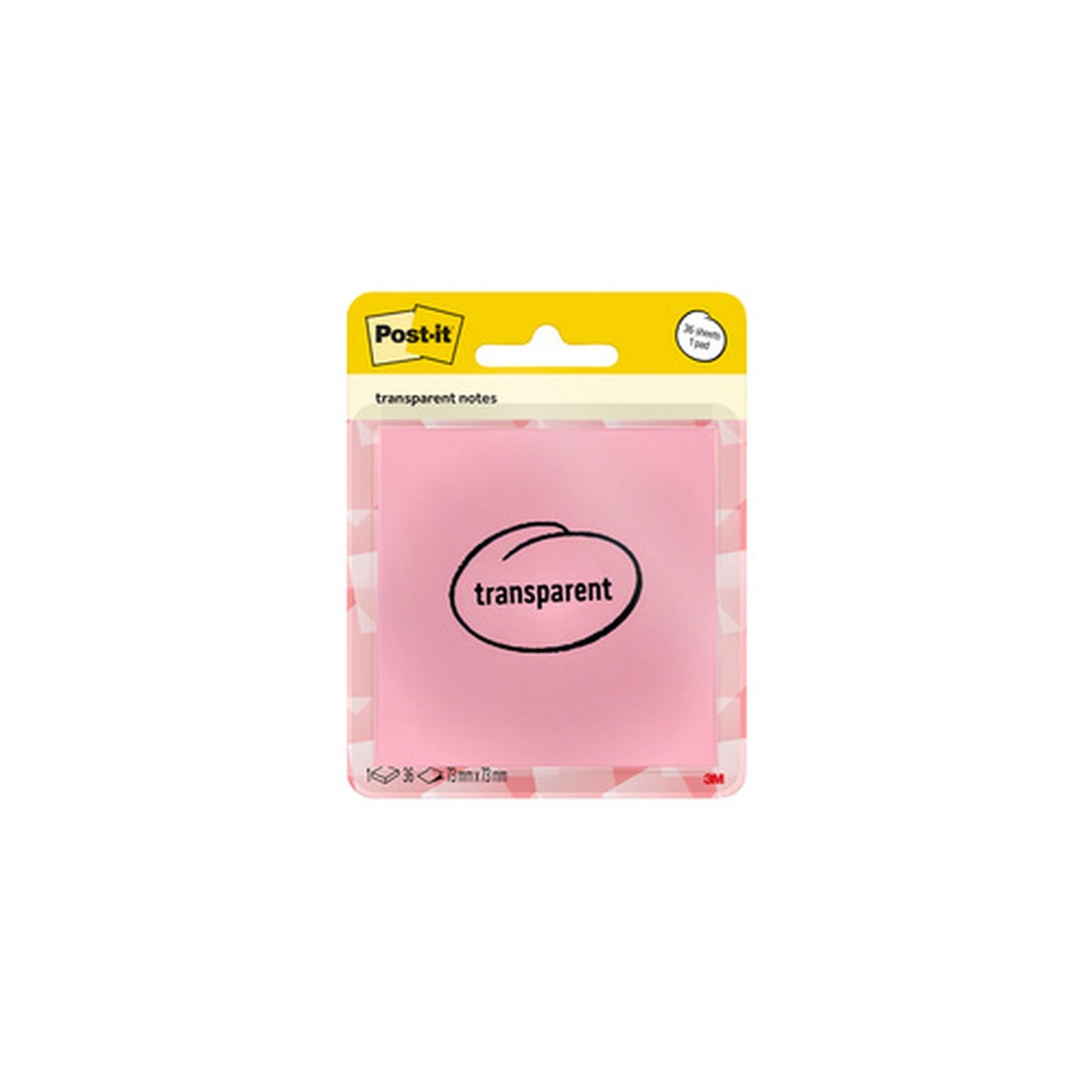 Post-it Bloc-notes transparent notes, bleu pastel