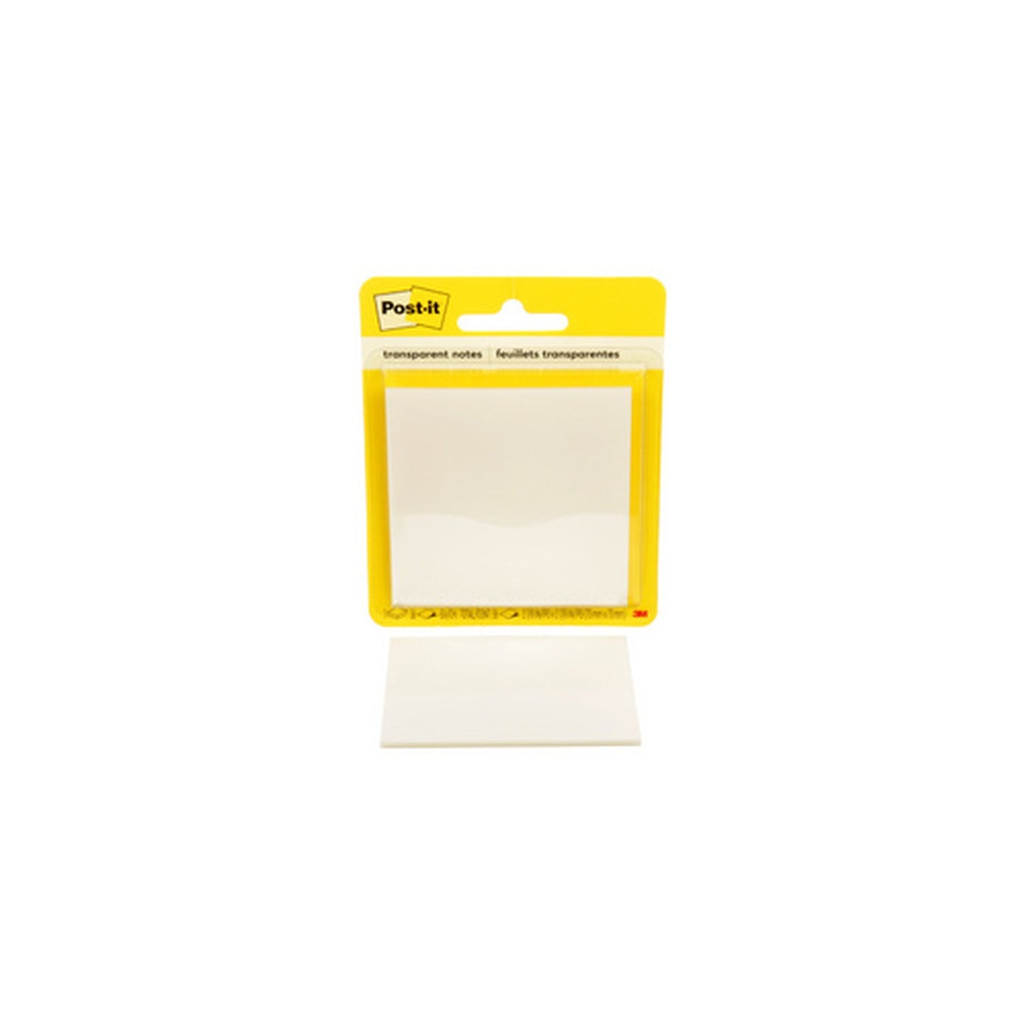 Post-it Bloc-notes transparent notes, 73 x 73 mm, incolore