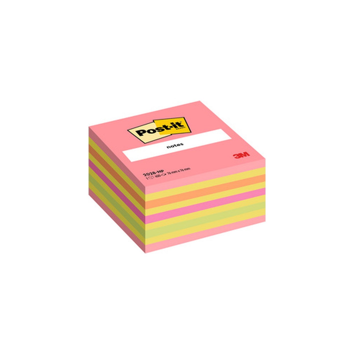 Post-it Bloc-note cube notes, 76 x 76 mm, multicolore