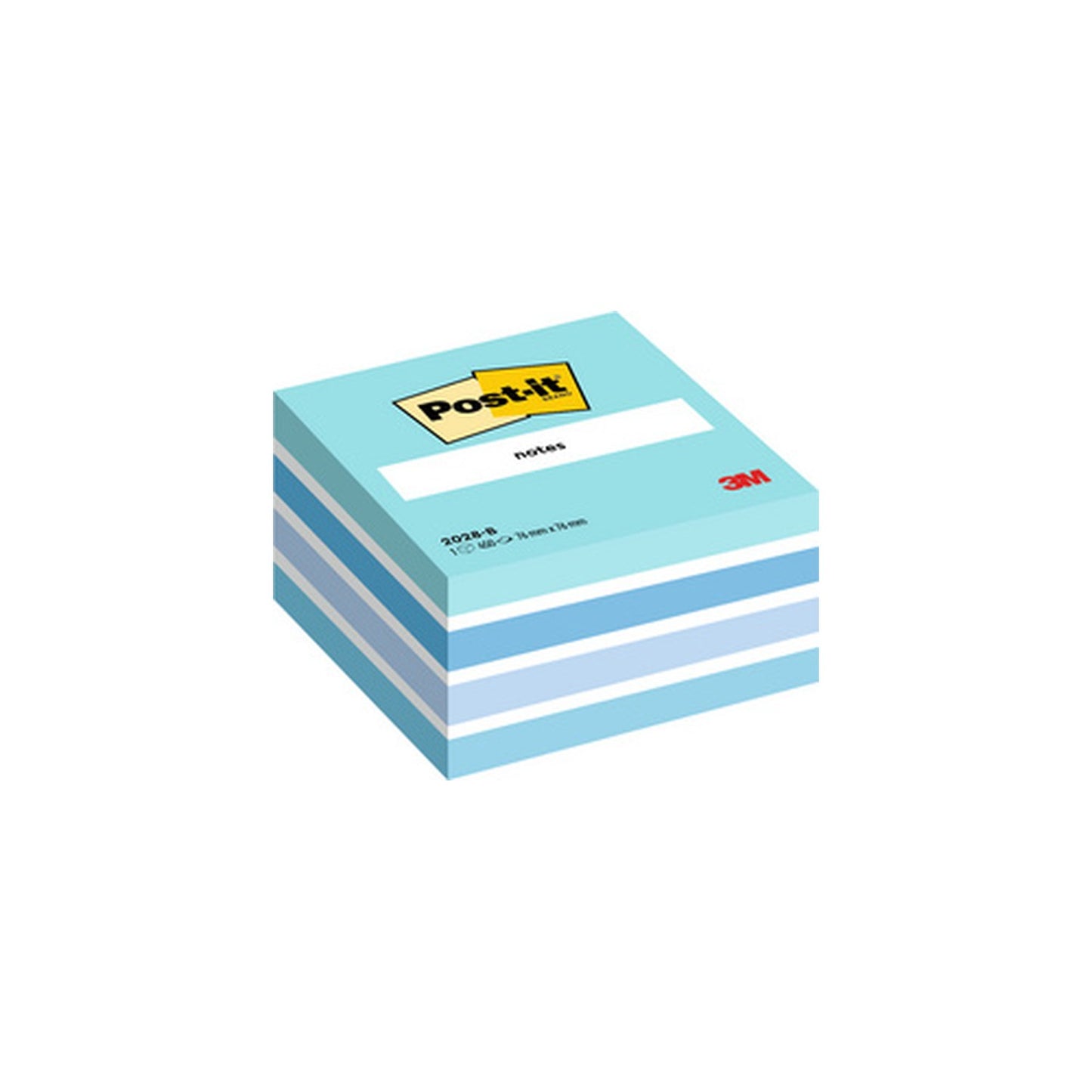 Post-it Bloc-note cube notes, 76 x 76 mm, bleu