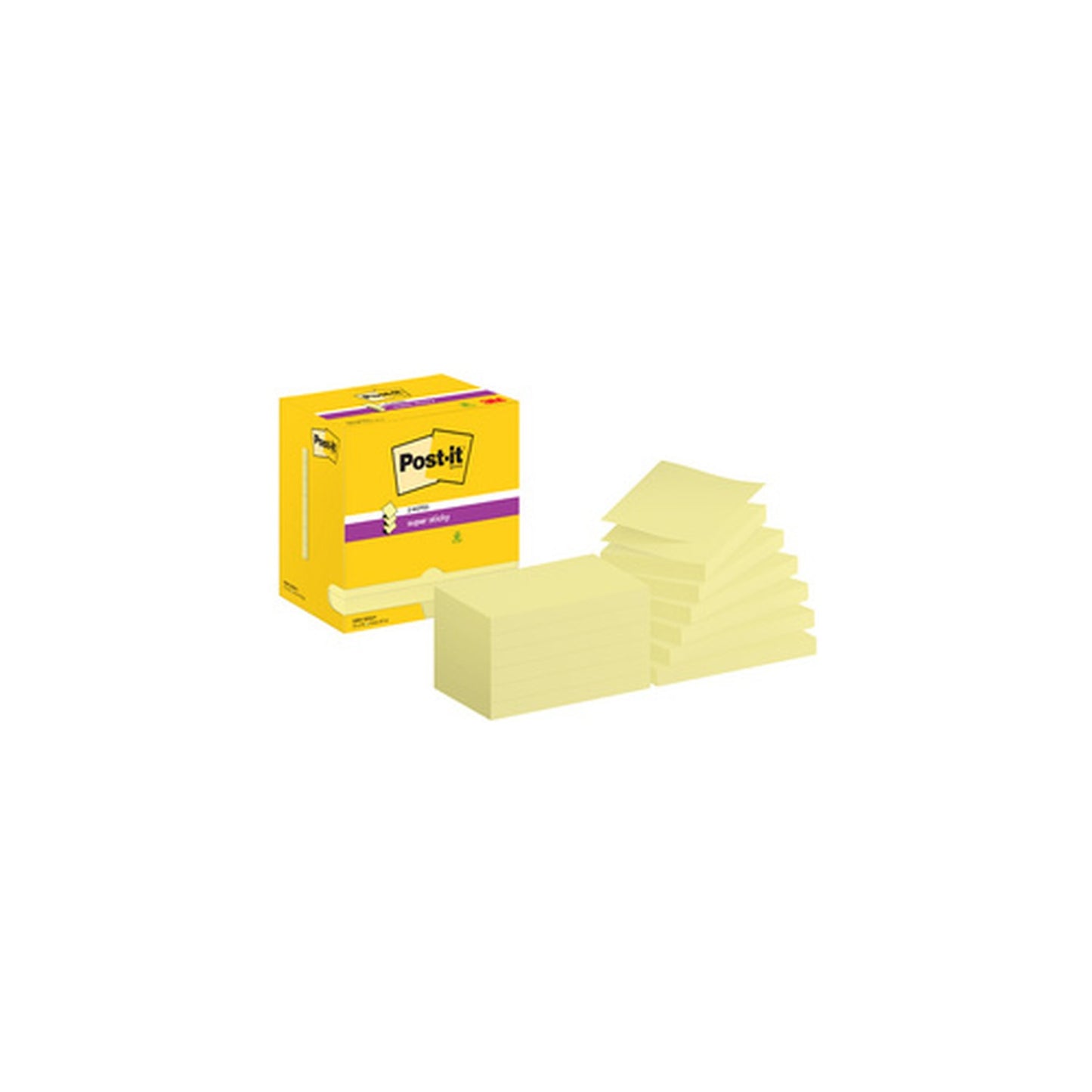 Post-it Bloc-note adhésif super sticky z-notes, 127 x 76 mm