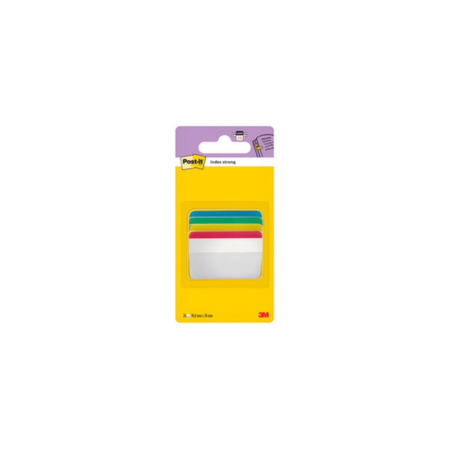 Post-it Marque-page Index Strong, large, 50,8 x 38,1 mm