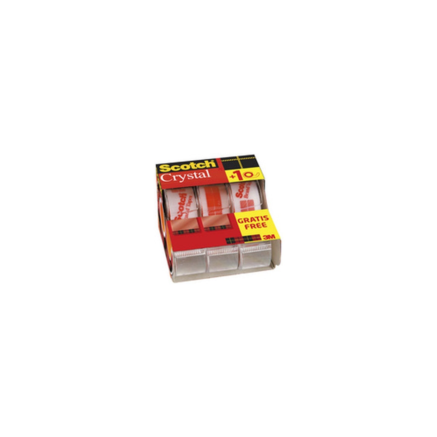 Scotch Ruban adhésif Crystal Clear 600, pack Caddy