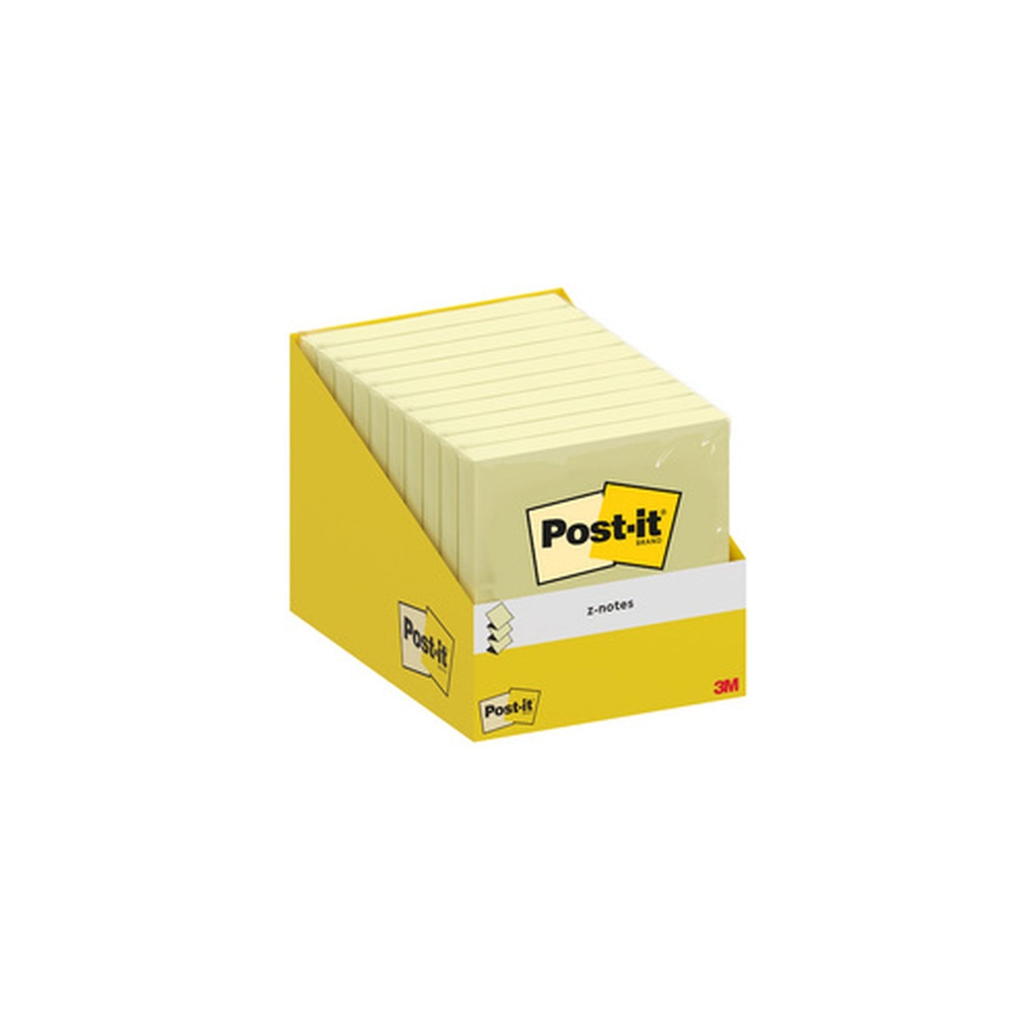 Post-it Bloc-note adhésif z-notes, 76 x 76 mm, jaune canari x10