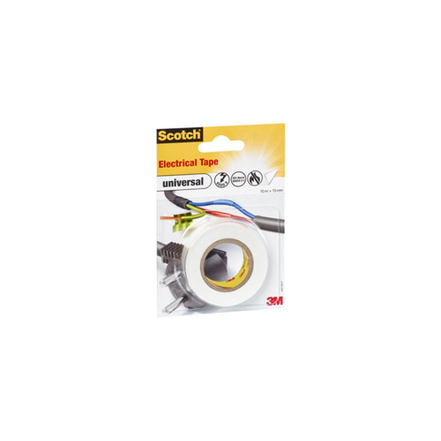 Scotch Ruban isolant universel, 15 mm x 10 m, blanc