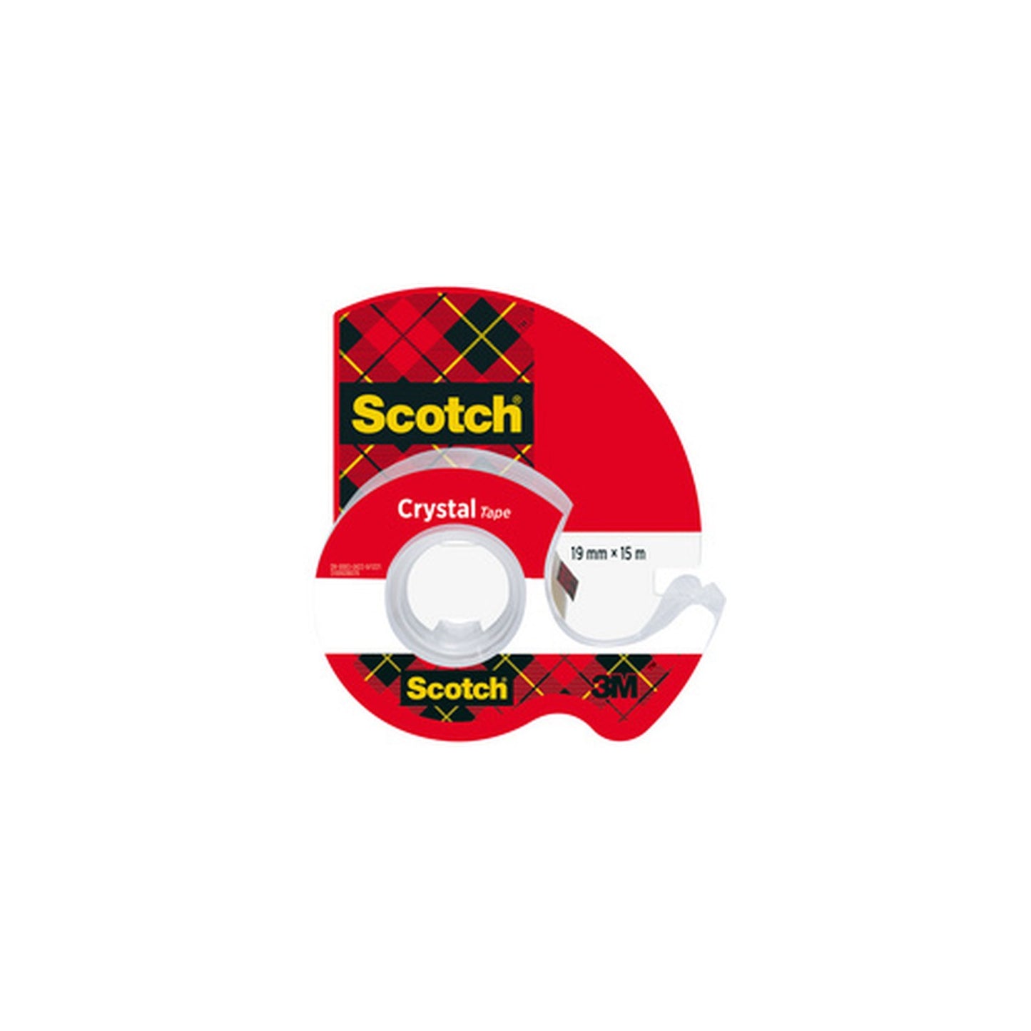Scotch Ruban adhésif Crystal, transparent, avec dévidoir