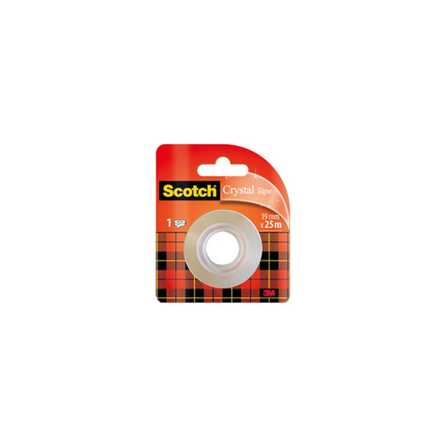 Scotch Ruban adhésif Crystal, transparent, 19 mm x 25 mm x12