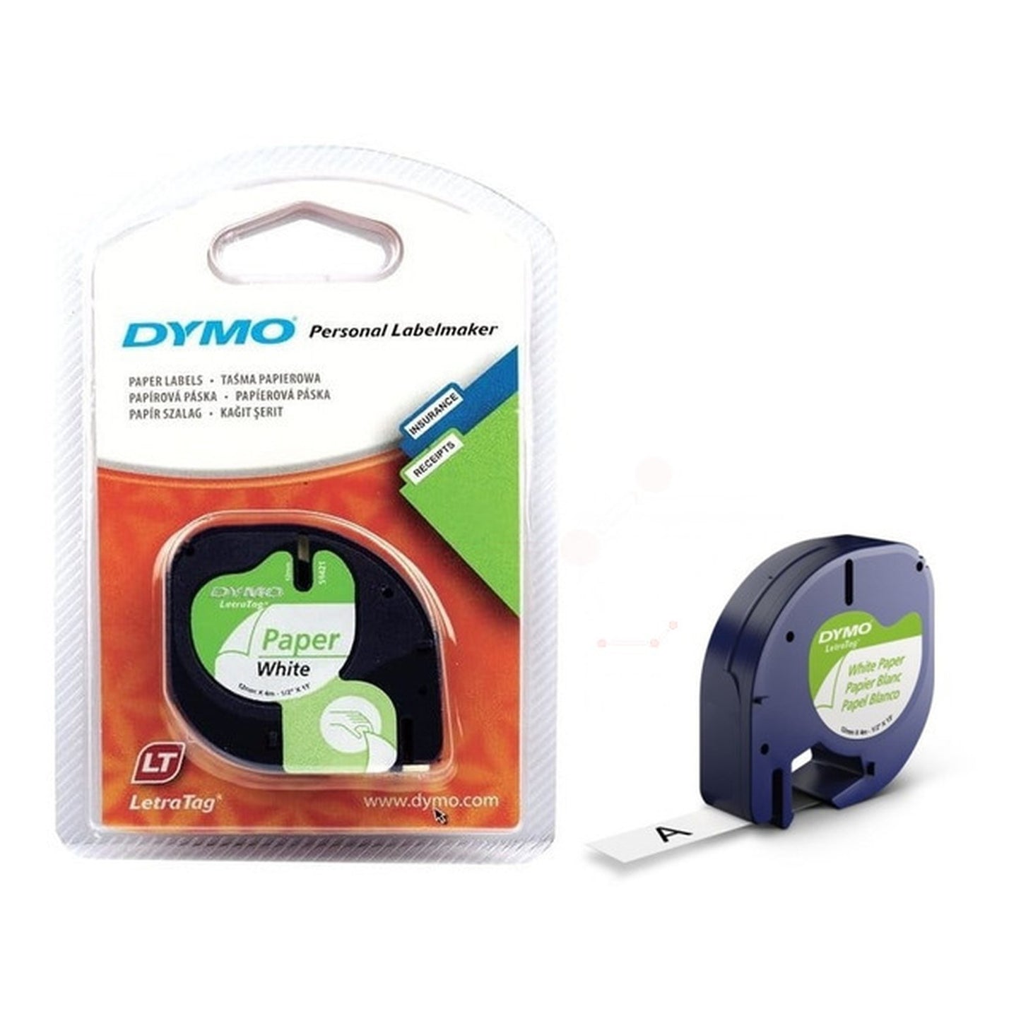 Rouleau d'étiquettes d'origine Dymo 91200 / S0721510 - noir, blanc