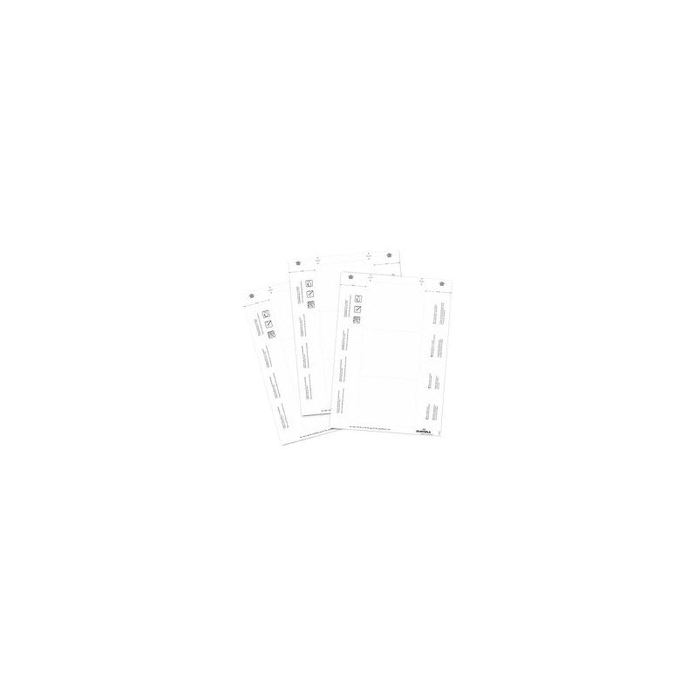 DURABLE Planche d'impression pour badges, 75 x 40 mm, blanc