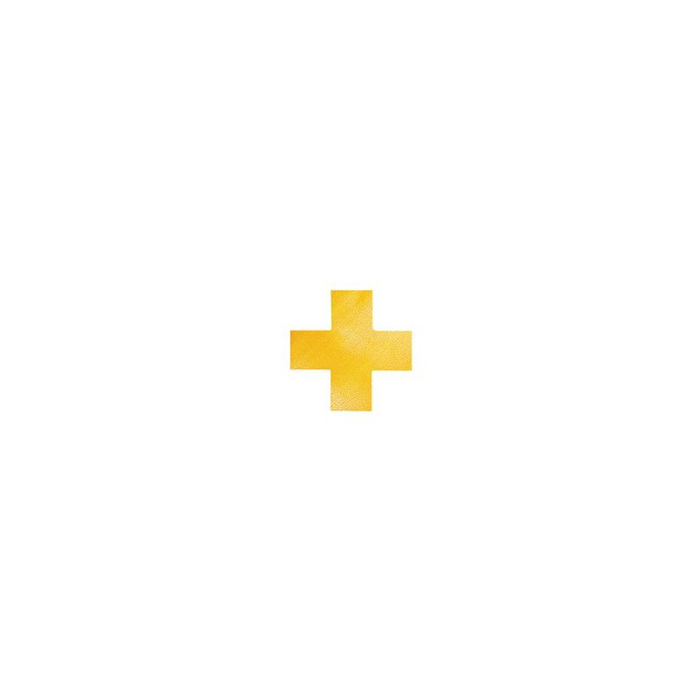 DURABLE Marquage de place, croix, autocollant, jaune