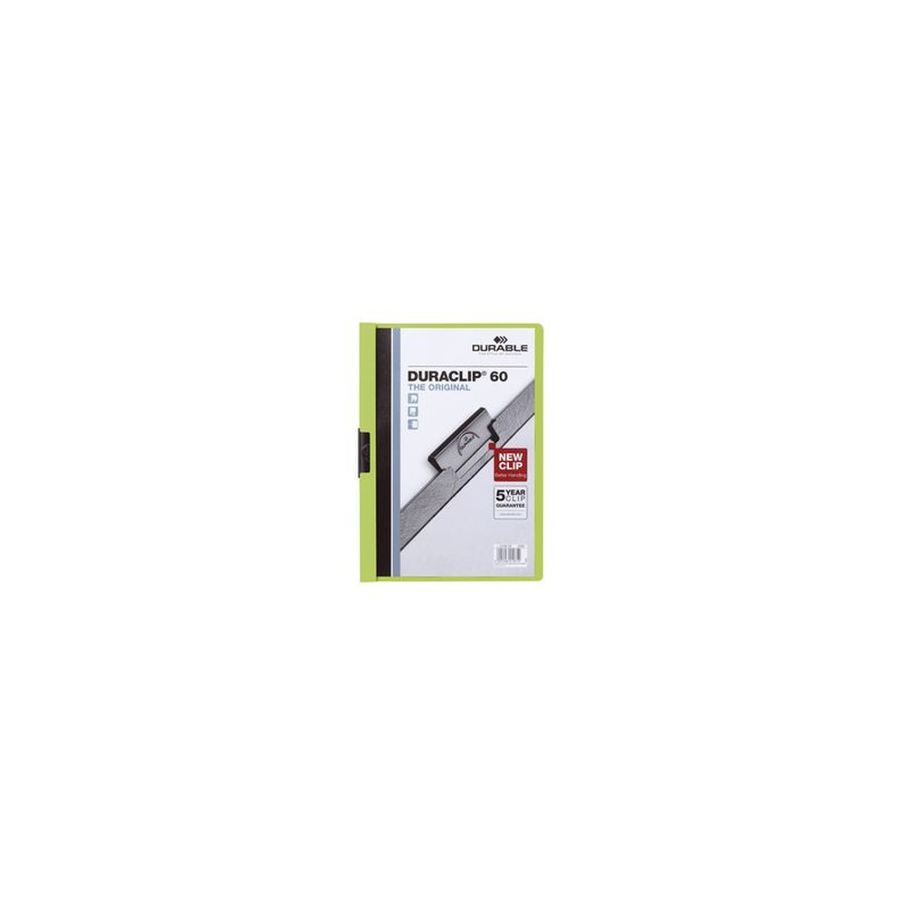DURABLE DURACLIP ORIGINAL 60 Chemises à pince, A4, vert