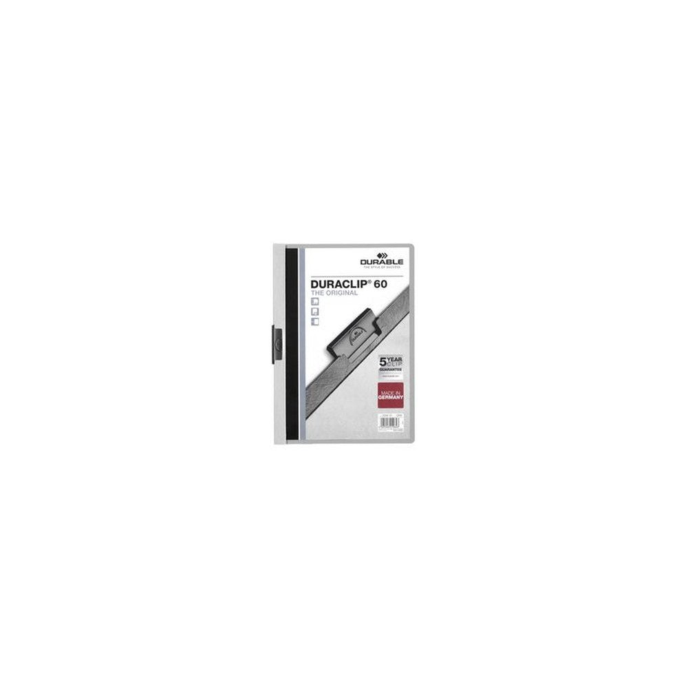 DURABLE DURACLIP ORIGINAL 60 Chemises à pince, A4, gris