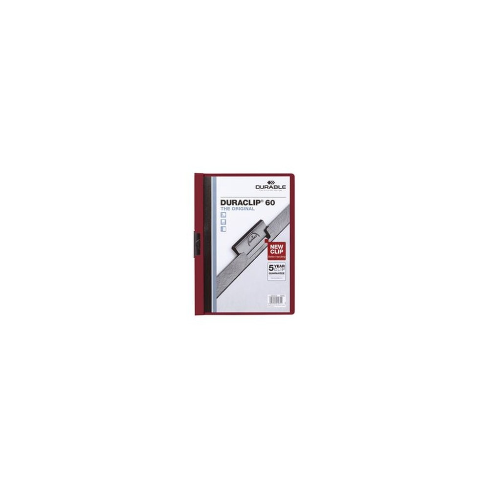 DURABLE DURACLIP ORIGINAL 60 Chemises à pince, A4, aubergine