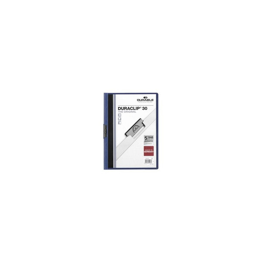 DURABLE Chemise à clip DURACLIP ORIGINAL 30, A4, bleu x5