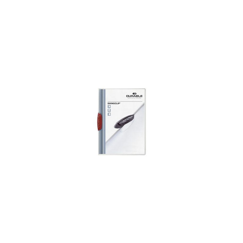 DURABLE Chemise à clip SWINGCLIP, format A4, clip rouge