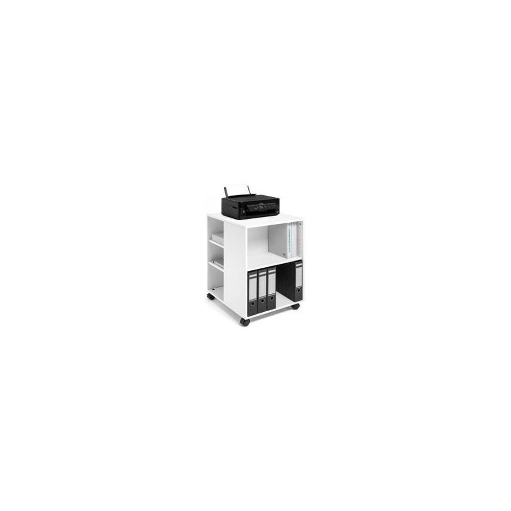 DURABLE Desserte de bureau "74/59" ouvert, 6 étagères, blanc