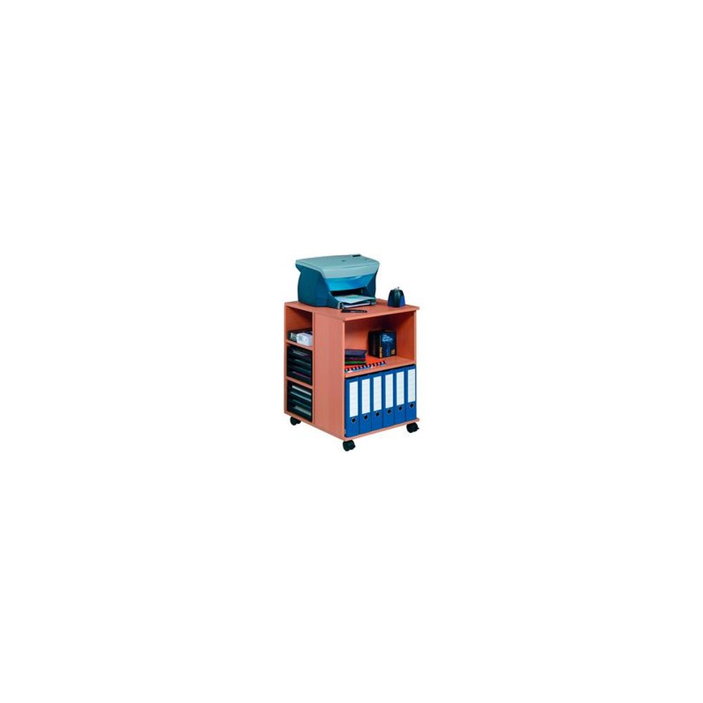 DURABLE Desserte de bureau "74/59" ouvert, 6 étagères, hêtre