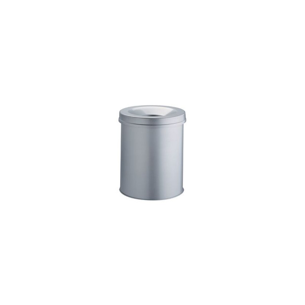 DURABLE Corbeille à papier SAFE, rond, 15 litres, gris
