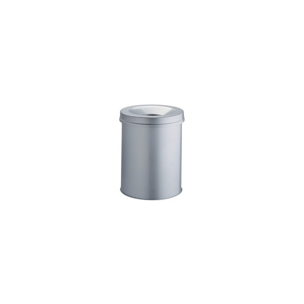 DURABLE Poubelle SAFE, rond, 30 litres, gris