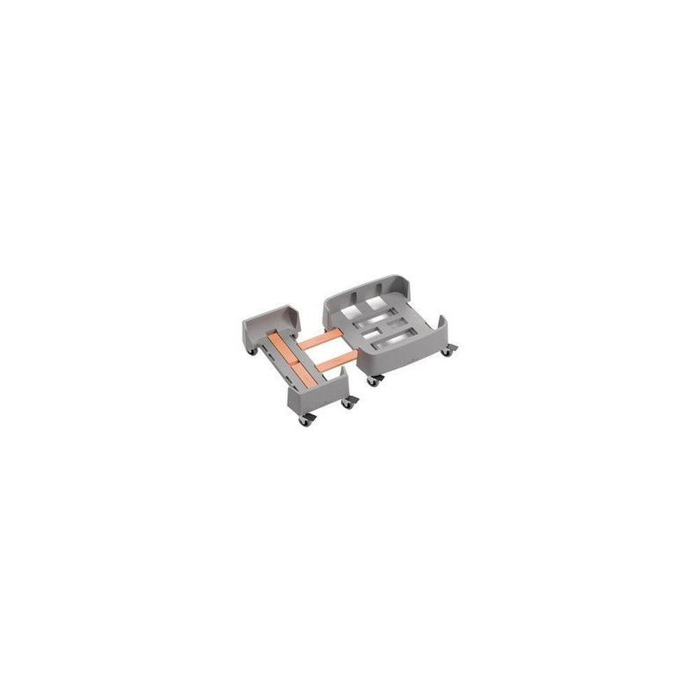 DURABLE Chariot DURABIN 90 L, en rPP, 4 roulettes, gris